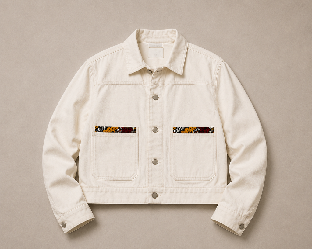 Ivory Denim Jacket