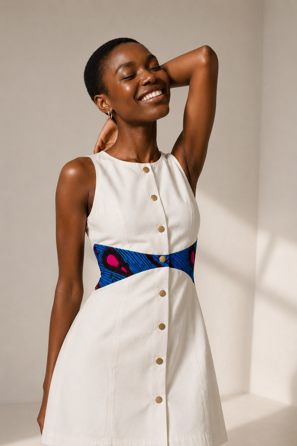 AZURÍE Ankara Mini Dress