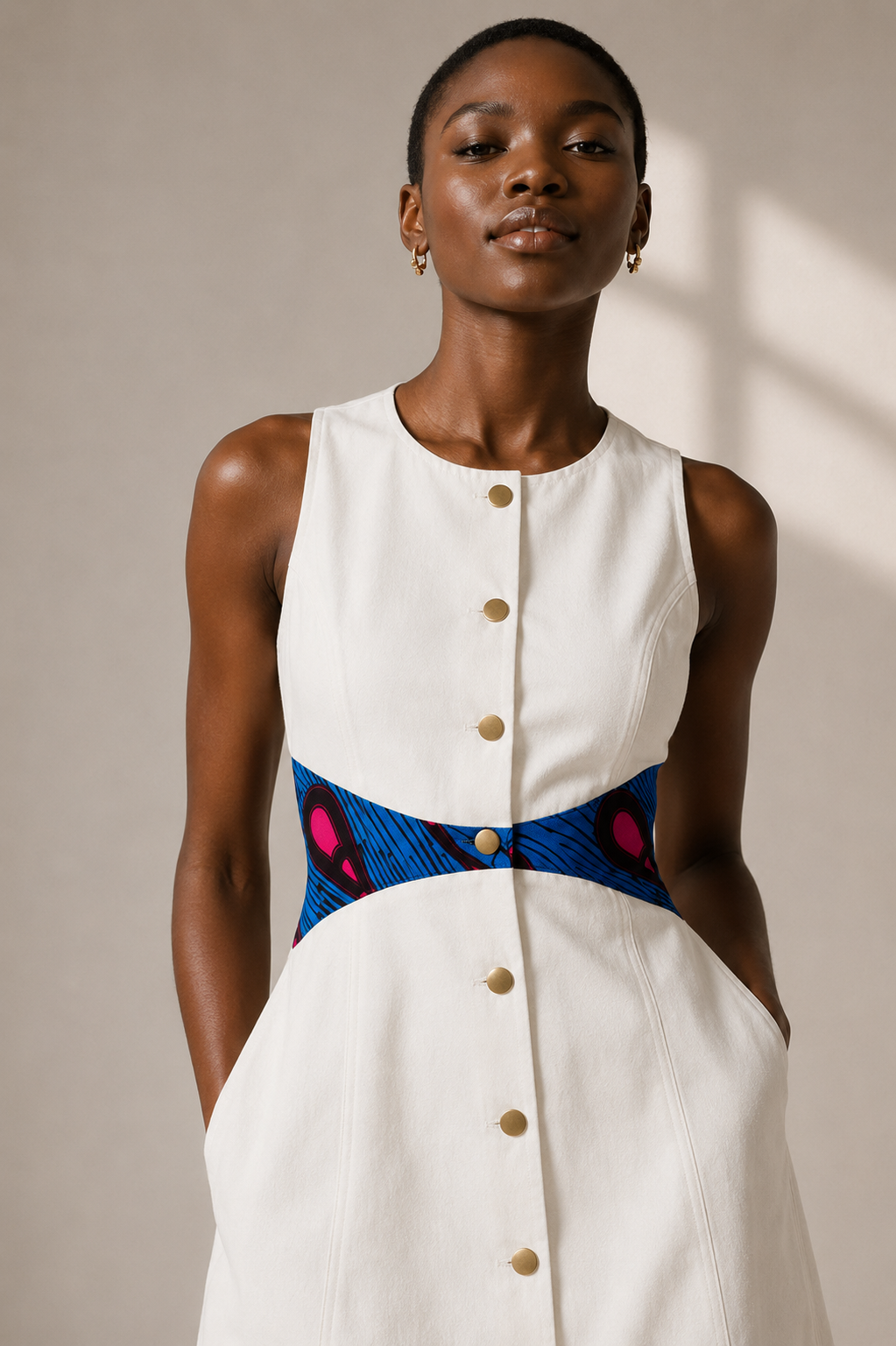 AZURÍE Ankara Mini Dress