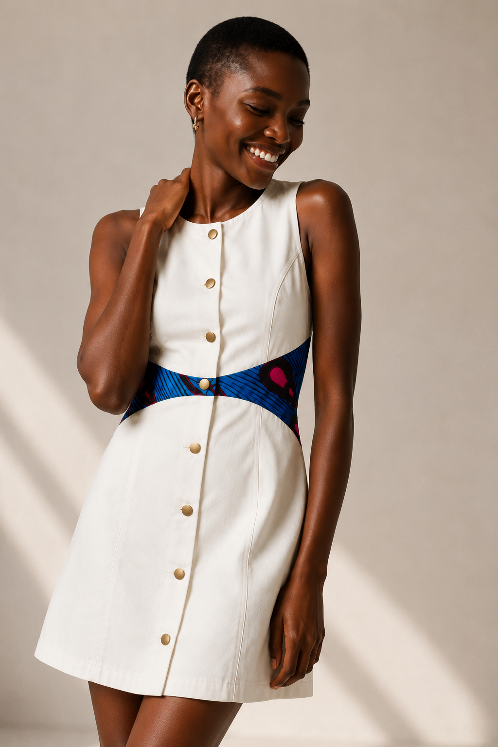 AZURÍE Ankara Mini Dress