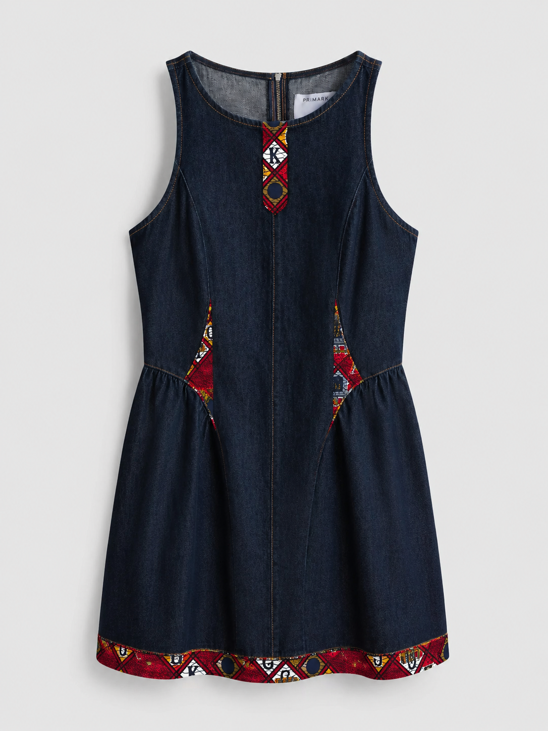 ZADIÉ Denim Ankara Mini Dress